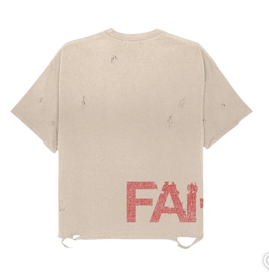 CROWNEDBYFAITH “FAITH” chain graphic tee